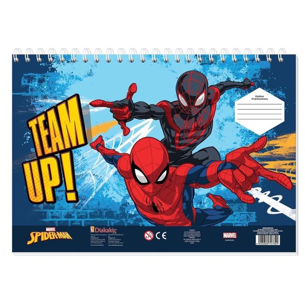 ΜΠΛΟΚ ΖΩΓΡΑΦΙΚΗΣ 23x33 40Φ. SPIDERMAN 508554