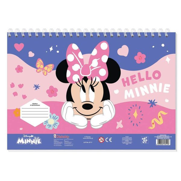 ΜΠΛΟΚ ΖΩΓΡΑΦΙΚΗΣ 23X33 40Φ. ME STICKERS MINNIE 564986