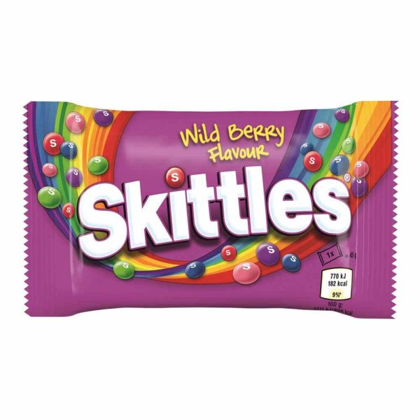 SKITTLES ΚΑΡΑΜΕΛΕΣ 38g WILD BERRY