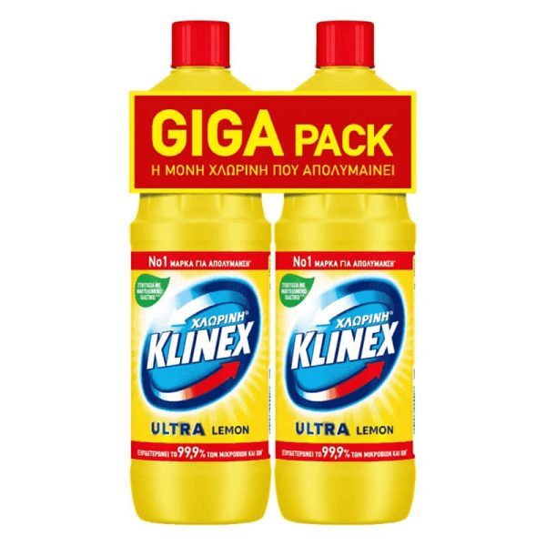 KLINEX ΧΛΩΡΙΝΗ ULTRA 2Χ1250ml LEMON