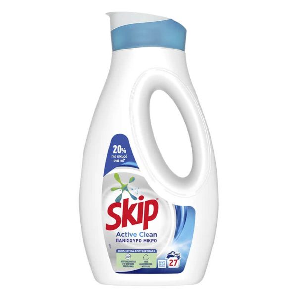 SKIP ΥΓΡΟ ΠΛΥΝΤΗΡΙΟΥ 27μεζ. 729ml ACTIVE CLEAN