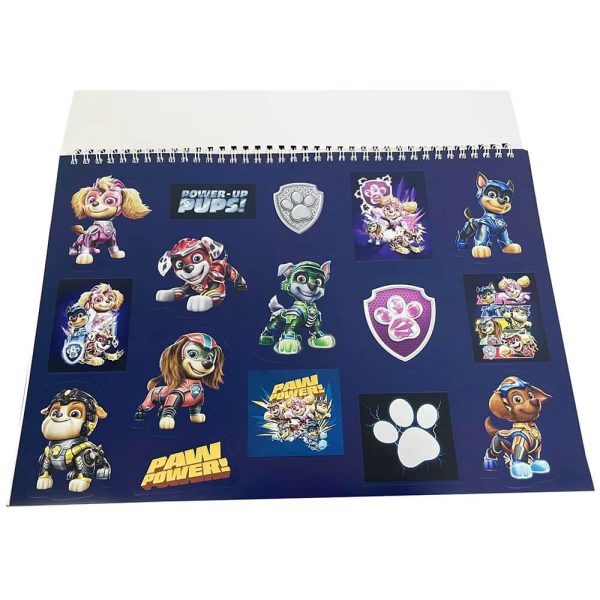ΜΠΛΟΚ ΖΩΓΡΑΦΙΚΗΣ 23X33 40Φ. ME STICKERS PAW PATROL MIGHTY MOVIE 334-21416