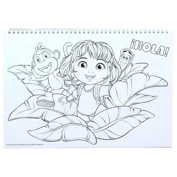 ΜΠΛΟΚ ΖΩΓΡΑΦΙΚΗΣ 23x33εκ. 40Φ. ME STICKERS DORA THE EXPLORER 345-70416