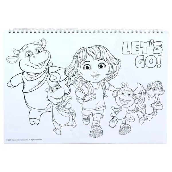 ΜΠΛΟΚ ΖΩΓΡΑΦΙΚΗΣ 23x33εκ. 40Φ. ME STICKERS DORA THE EXPLORER 345-70416