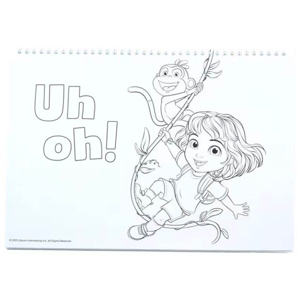 ΜΠΛΟΚ ΖΩΓΡΑΦΙΚΗΣ 23x33εκ. 40Φ. ME STICKERS DORA THE EXPLORER 345-70416