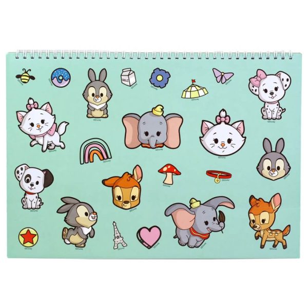 ΜΠΛΟΚ ΖΩΓΡΑΦΙΚΗΣ 23x33εκ. 40Φ. ME STICKERS DISNAY ANIMALS 341-26416