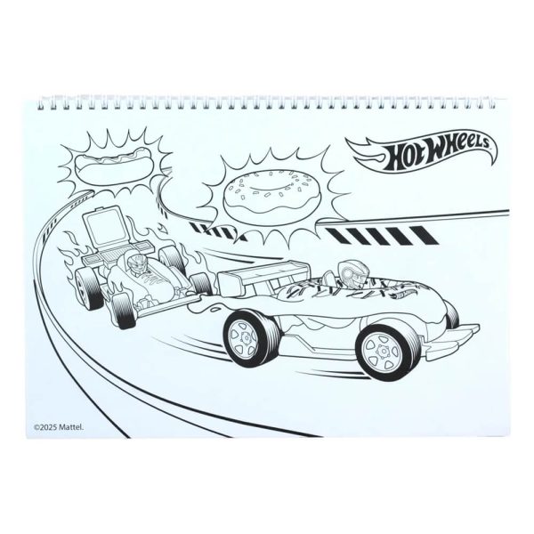 ΜΠΛΟΚ ΖΩΓΡΑΦΙΚΗΣ 23x33εκ. 40Φ. ME STICKERS HOT WHEELS 349-30416