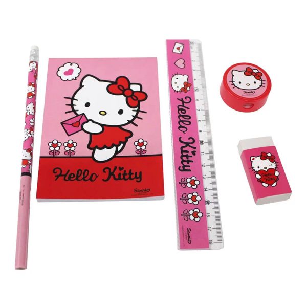 ΣΧΟΛΙΚΟ ΣΕΤ HELLO KITTY (ΜΟΛΥΒΙ, ΞΥΣΤΡΑ, ΓΟΜΑ, ΣΗΜΕΙΩΜΑΤΑΡΙΟ, ΧΑΡΑΚΑΣ) 335-74755