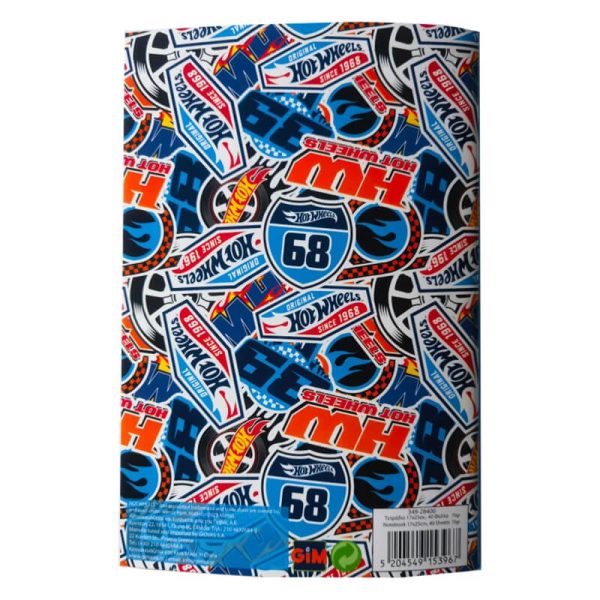 ΤΕΤΡΑΔΙΟ ΚΑΡΦΙΤΣΑ 17X25εκ. HOT WHEELS 40Φ. 349-29400