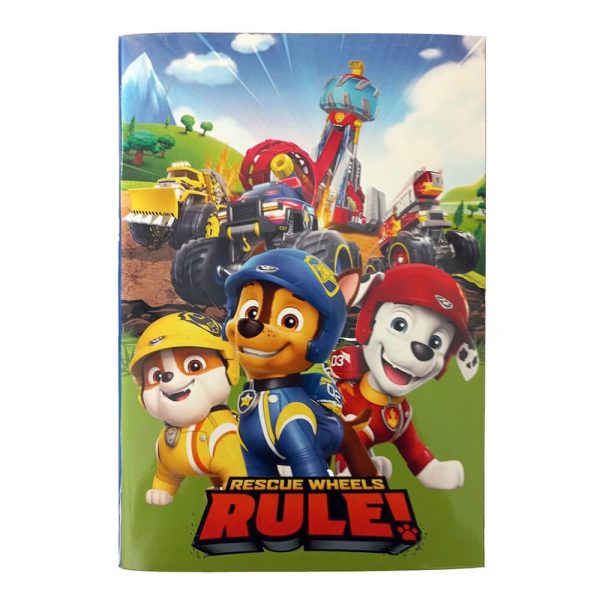 ΤΕΤΡΑΔΙΟ ΚΑΡΦΙΤΣΑ 17X25εκ. PAW PATROL RESCUE WHEEL 334-00400