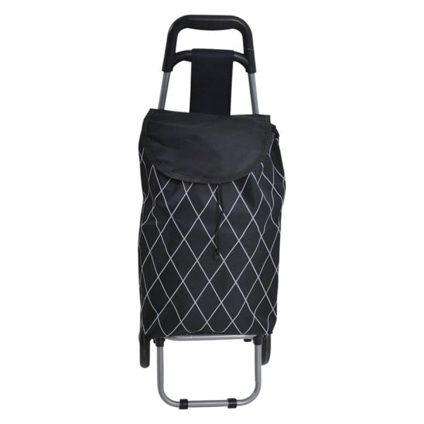 ΚΑΡΟΤΣΙ ΛΑΪΚΗΣ ΜΕΤΑΛΛΙΚΟ ΜΕ ΥΦΑΣΜΑ 32x28x87εκ. 848089