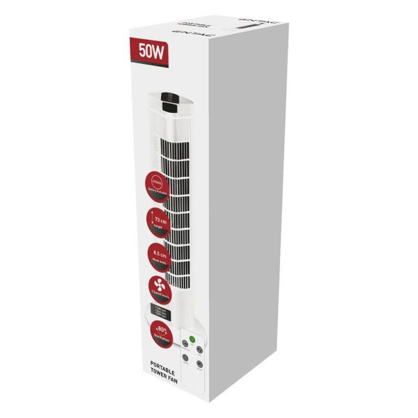ΑΝΕΜΙΣΤΗΡΑΣ ΔΑΠΕΔΟΥ ENTAC ΠΥΡΓΟΣ 50W ΜΕ ΤΗΛΕΧΕΙΡΙΣΤΗΡΙΟ