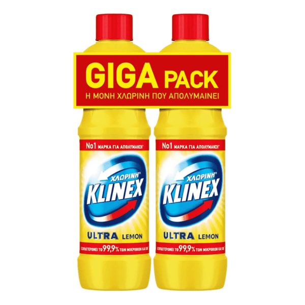 KLINEX ΧΛΩΡΙΝΗ ULTRA 2Χ750ml LEMON