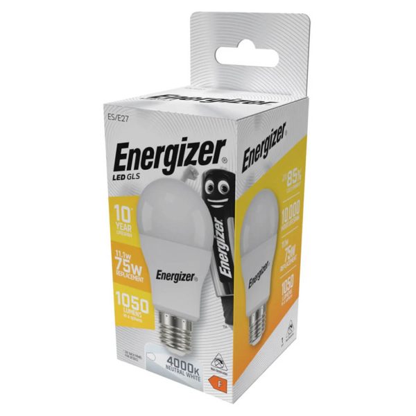 ENERGIZER ΛΑΜΠΑ LED GLS E27 13.8W=100W 4000K NEUTRAL 16610