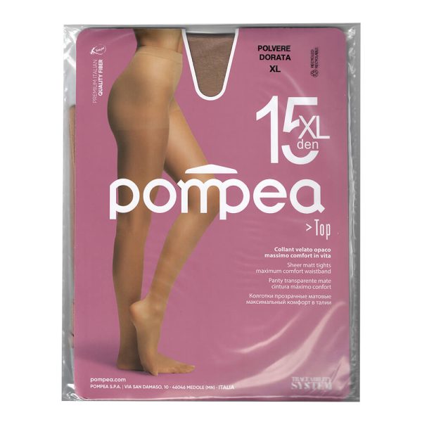 POMPEA ΚΑΛΣΟΝ TOP 15Den POLVERE DORATA/ΜΠΕΖ No.5-XL