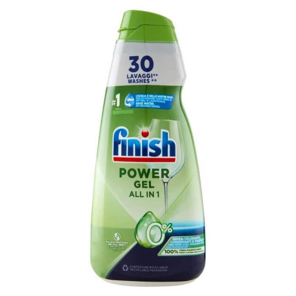 FINISH POWER GEL ALL IN 1 ΥΓΡΟ ΠΛΥΝΤΗΡΙΟΥ ΠΙΑΤΩΝ 30μ. 600ml 0%