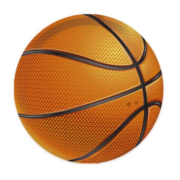 ΠΙΑΤΑ ΠΑΡΤΥ ΧΑΡΤΙΝΑ ΓΛΥΚΟΥ 18εκ. BASKETBALL 8τεμ. /76596