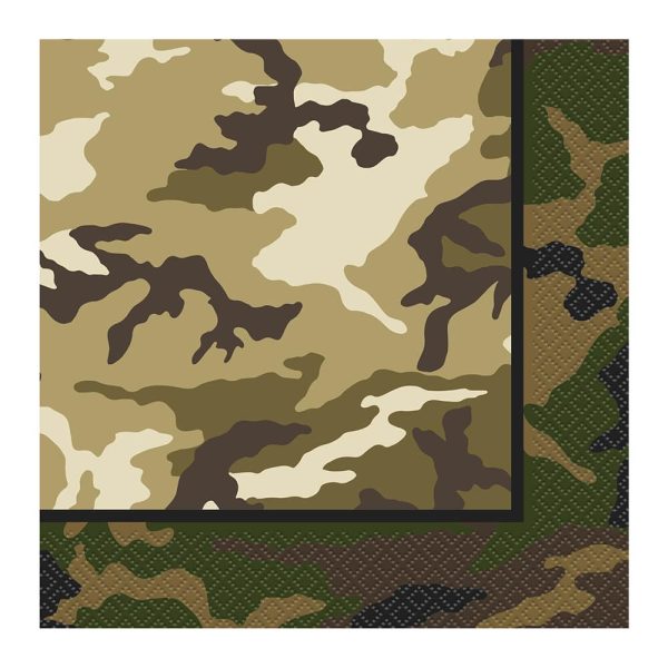 PARTY SET ΧΑΡΤΟΠΕΤΣΕΤΕΣ MILITARY ΦΑΓΗΤΟΥ 33εκ. 16τεμ. /48522