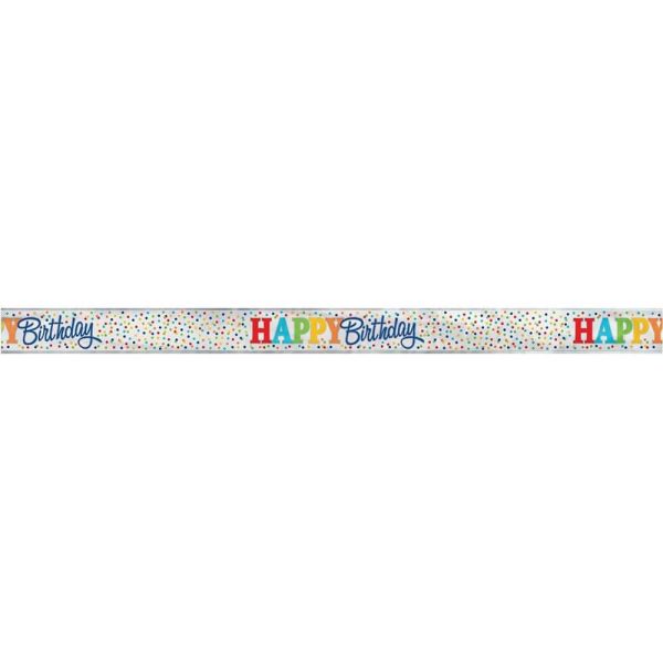 ΓΙΡΛΑΝΤΑ HAPPY BIRTHDAY ΜΕΤΑΛΛΙΚΗ 3.65Μ /58269