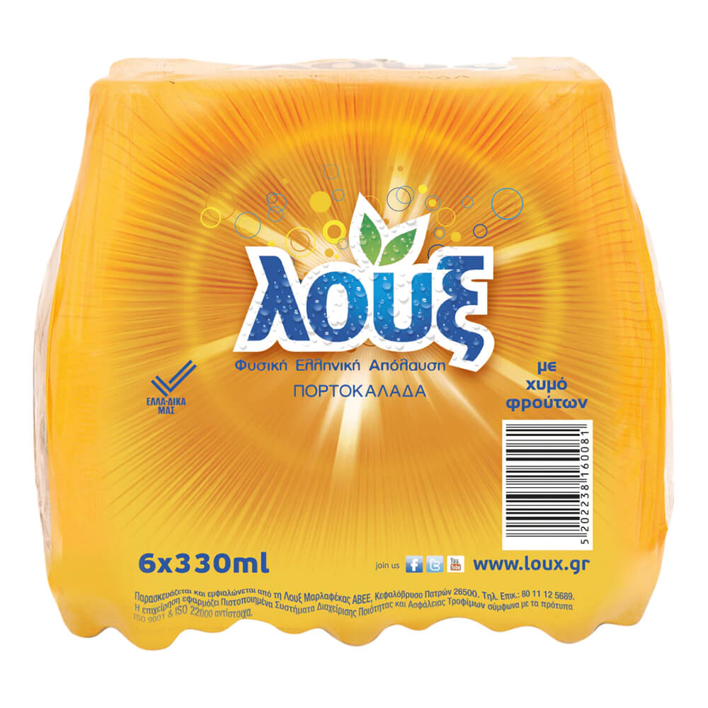 ΛΟΥΞ ΠΟΡΤΟΚΑΛΑΔΑ 6x330ml