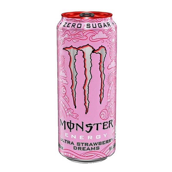 MONSTER ENERGY DRINK 500ml ULTRA STRAWBERRY ZERO SUGAR