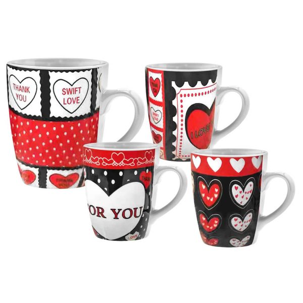 ΚΟΥΠΑ ΚΕΡΑΜΙΚΗ ΜΕ ΚΑΡΔΙΕΣ 10,5x8,1εκ. 330ml Νο.150