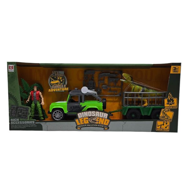 ΑΥΤΟΚΙΝΗΤΟ ΤΖΙΠ ΜΕ ΡΥΜΟΥΛΚΟ ΚΑΙ ΔΕΙΝΟΣΑΥΡΟ 46,5εκ. 7746A