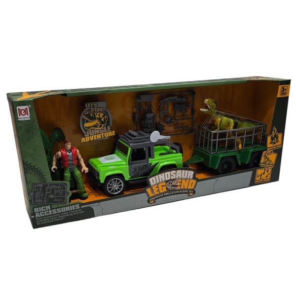 ΑΥΤΟΚΙΝΗΤΟ ΤΖΙΠ ΜΕ ΡΥΜΟΥΛΚΟ ΚΑΙ ΔΕΙΝΟΣΑΥΡΟ 46,5εκ. 7746A