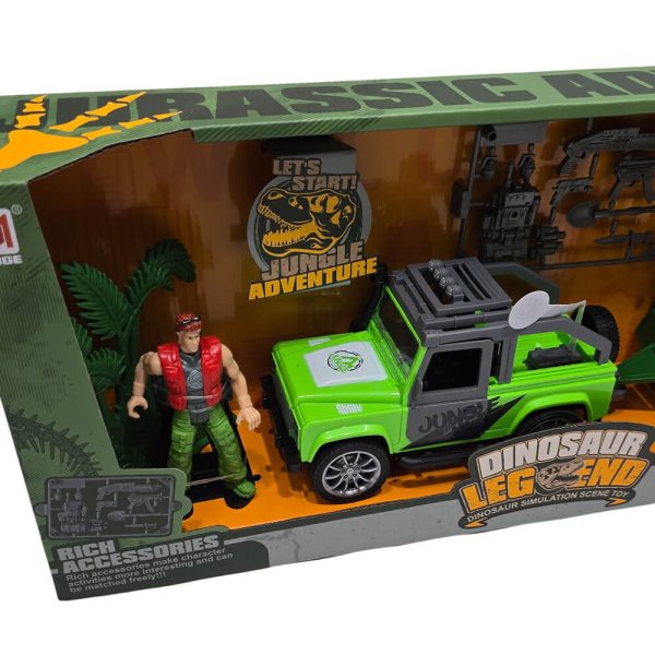 ΑΥΤΟΚΙΝΗΤΟ ΤΖΙΠ ΜΕ ΡΥΜΟΥΛΚΟ ΚΑΙ ΔΕΙΝΟΣΑΥΡΟ 46,5εκ. 7746A