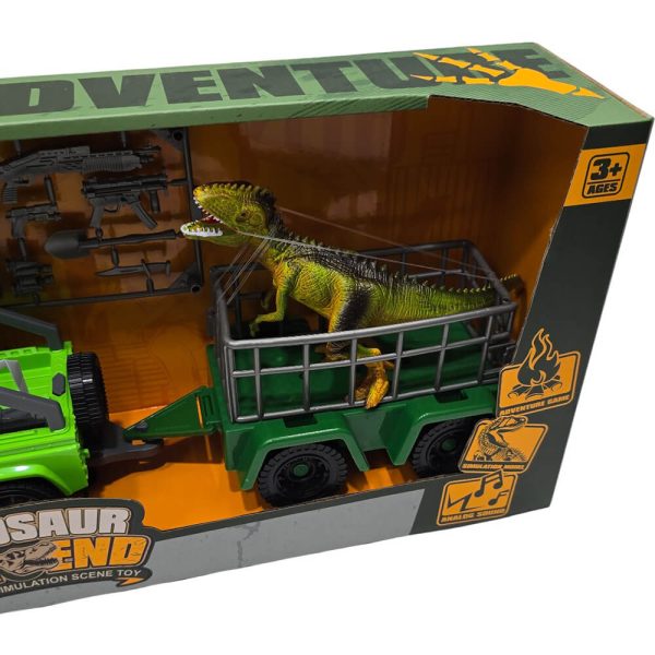 ΑΥΤΟΚΙΝΗΤΟ ΤΖΙΠ ΜΕ ΡΥΜΟΥΛΚΟ ΚΑΙ ΔΕΙΝΟΣΑΥΡΟ 46,5εκ. 7746A