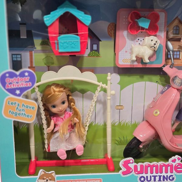 ΚΟΥΚΛΑ ΜΕ ΠΑΙΔΑΚΙ & ΒΕΣΠΑ 52,5x33εκ. 925-128