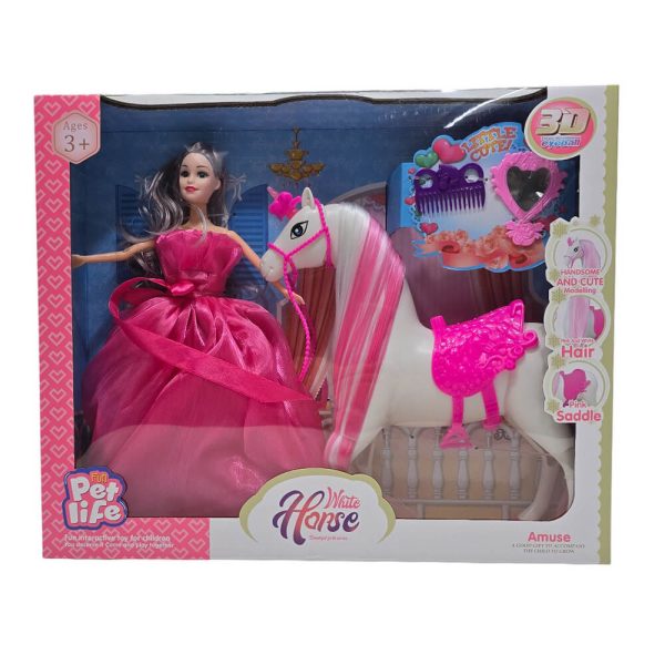 ΚΟΥΚΛΑ ΜΕ ΑΛΟΓΟ & ΑΞΕΣΟΥΑΡ 40Χ33εκ. 686-841