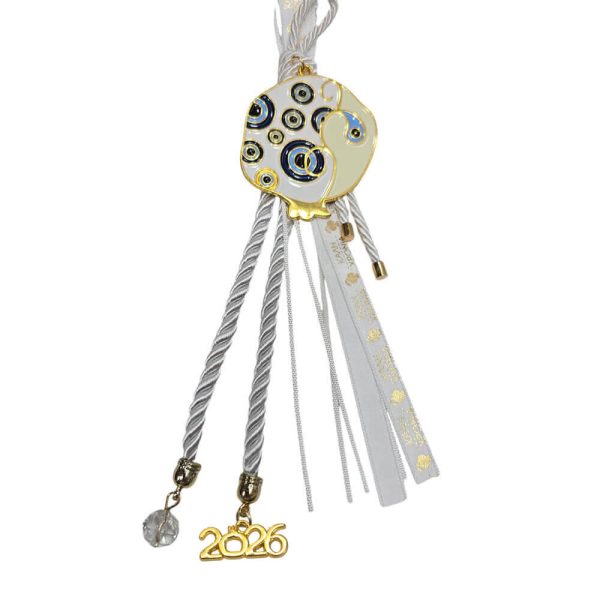 ΓΟΥΡΙ ΔΙΑΚΟΣΜΗΤΙΚΟ ΡΟΔΙ ΜΕ ΜΑΤΑΚΙΑ ΛΕΥΚΟ ΚΟΡΔΟΝΙ 2025-49 (ποικιλία σχεδίων)