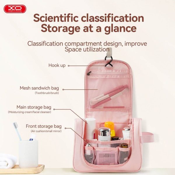 ΝΕΣΕΣΕΡ WASHBAG 25x20x9εκ. ΓΚΡΙ XO-CB07