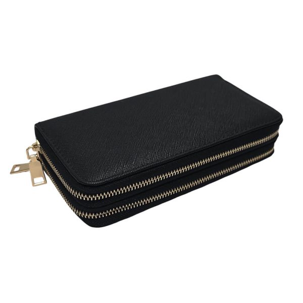 ΠΟΡΤΟΦΟΛΙ ΓΥΝΑΙΚΕΙΟ ΜΕ ΦΕΡΜΟΥΑΡ 8112 ΜΑΥΡΟ 19X9X4εκ.