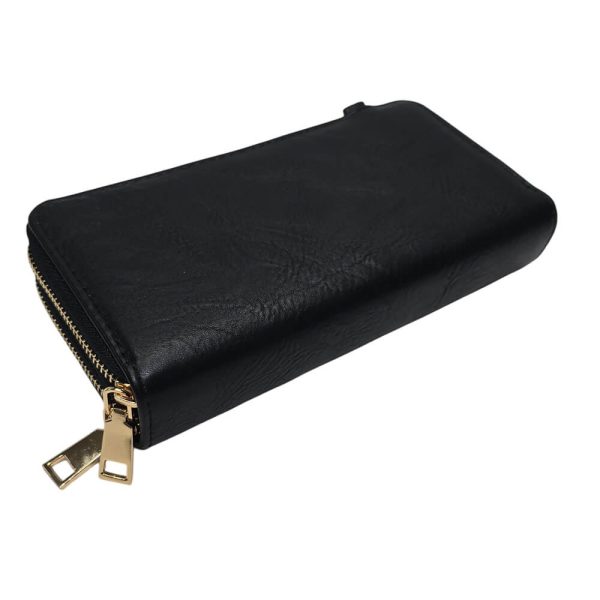 ΠΟΡΤΟΦΟΛΙ ΓΥΝΑΙΚΕΙΟ ΜΕ ΦΕΡΜΟΥΑΡ 101-2XL ΜΑΥΡΟ 10Χ20Χ4εκ.