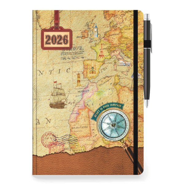 ΗΜΕΡΟΛΟΓΙΟ ΗΜΕΡΗΣΙΟ PALMARE 10X14εκ. ΜΕ ΛΑΣΤΙΧΟ/ΣΤΥΛΟ 001366 (διάφορα σχέδια)