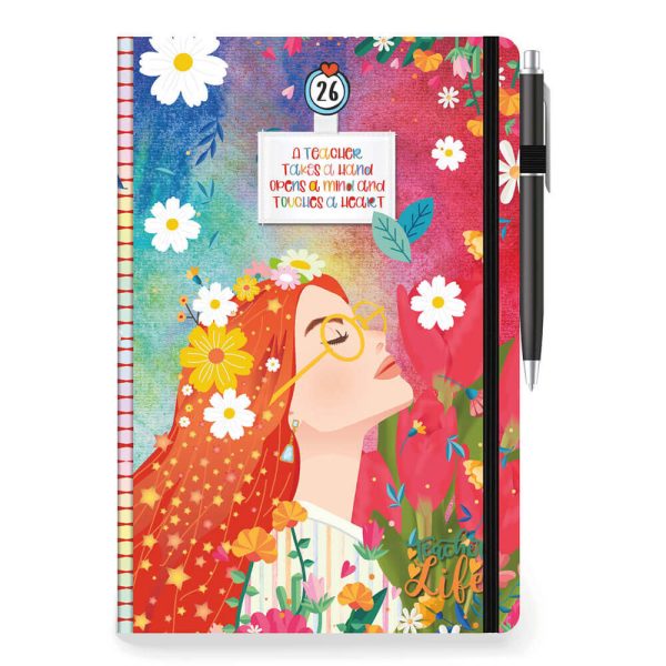 ΗΜΕΡΟΛΟΓΙΟ ΗΜΕΡΗΣΙΟ PALMARE 12X17εκ. ΜΕ ΛΑΣΤΙΧΟ/ΣΤΥΛΟ 001373 (διάφορα σχέδια)