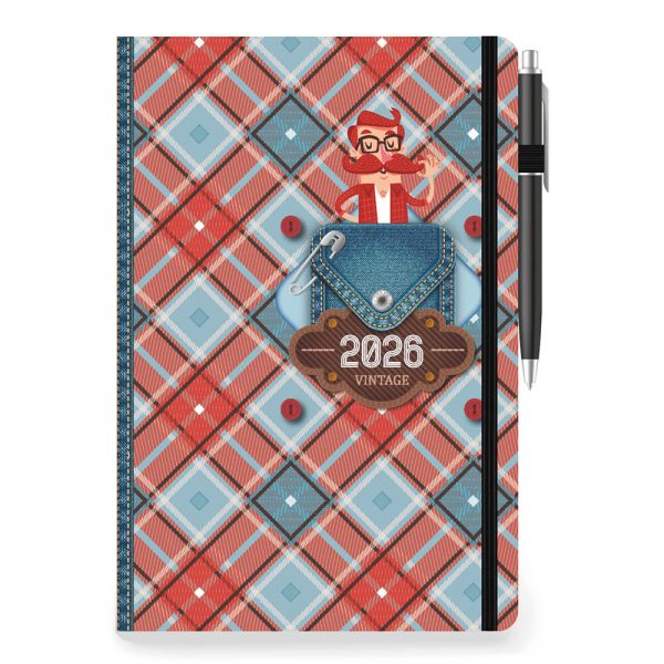 ΗΜΕΡΟΛΟΓΙΟ ΗΜΕΡΗΣΙΟ ΚΑΡΟ 10X14εκ. ΜΕ ΛΑΣΤΙΧΟ/ΣΤΥΛΟ 890115 (διάφορα σχέδια)