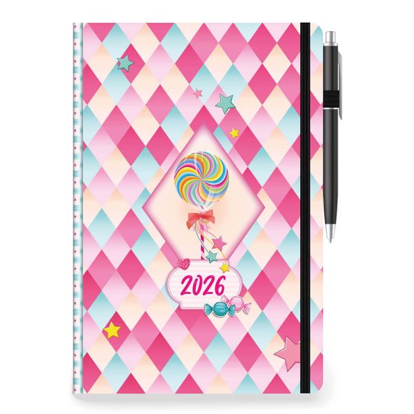 ΗΜΕΡΟΛΟΓΙΟ ΗΜΕΡΗΣΙΟ ΚΑΡΟ 12X17εκ. ΜΕ ΛΑΣΤΙΧΟ/ΣΤΥΛΟ 890122 (διάφορα σχέδια)