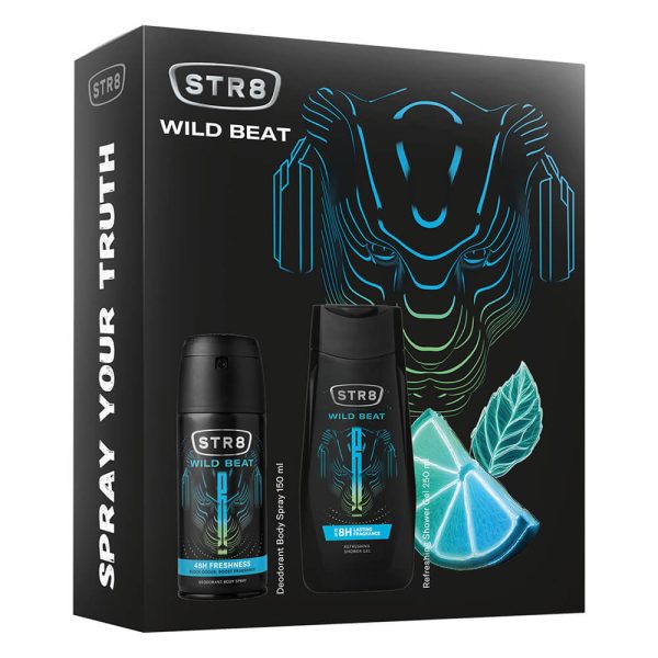 STR8 GIFT SET WILD BEAT DEO SPRAY 150ml + ΑΦΡΟΛΟΥΤΡΟ 250ml