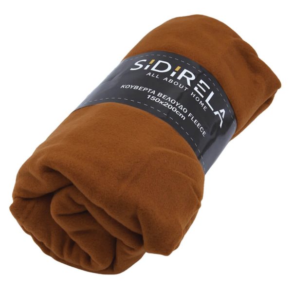 ΚΟΥΒΕΡΤΑ FLEECE 150Χ200εκ. ΚΑΦΕ 0692