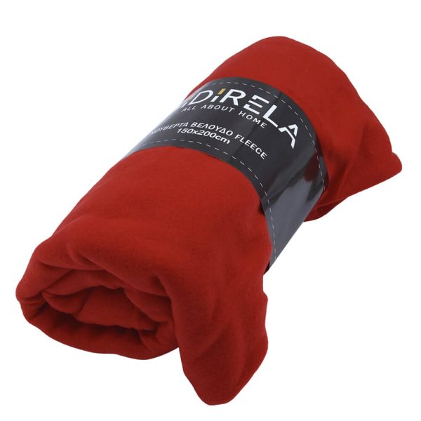 ΚΟΥΒΕΡΤΑ FLEECE 150Χ200εκ. ΚΟΚΚΙΝΗ 0692