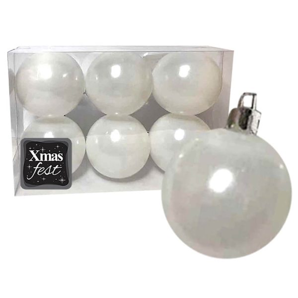 ΜΠΑΛΕΣ ΠΕΡΛΕ Φ10 ΣET 6τεμ. ΛΕΥΚΕΣ 3548