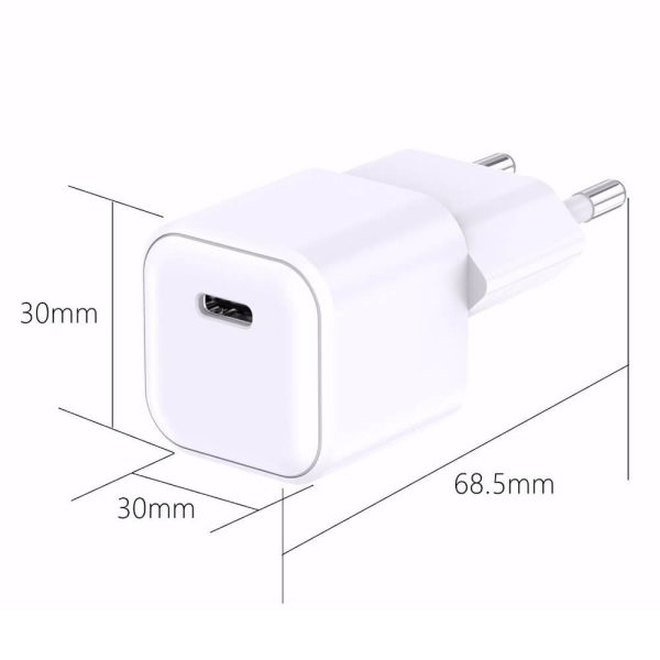 ΦΟΡΤΙΣΤΗΣ 20W EU ULTRA FAST GaN CHARGER PD TYPE C ΛΕΥΚΟ ATC-CHF1