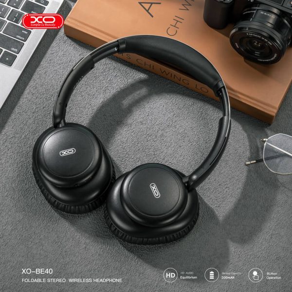 ΑΚΟΥΣΤΙΚΑ HEADPHONES BLUETOOTH XO-BE40 ΜΑΥΡΑ