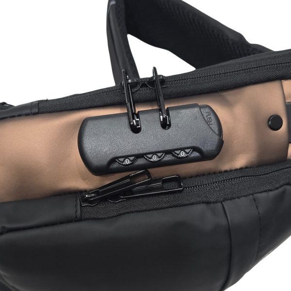 ΤΣΑΝΤΑΚΙ ΩΜΟΥ ΑΝΔΡΙΚΟ Νο.88041-1 ΜΑΥΡΟ-ΧΡΥΣΟ 16Χ30Χ6εκ.