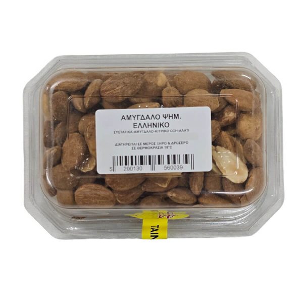 ΑΘΗΝΑ ΞΗΡΟΙ ΚΑΡΠΟΙ PET ΑΜΥΓΔΑΛΟ ΨΗΜΕΝΟ ΜΕ ΑΛΑΤΙ ΕΛΛΗΝΙΚΟ 200g