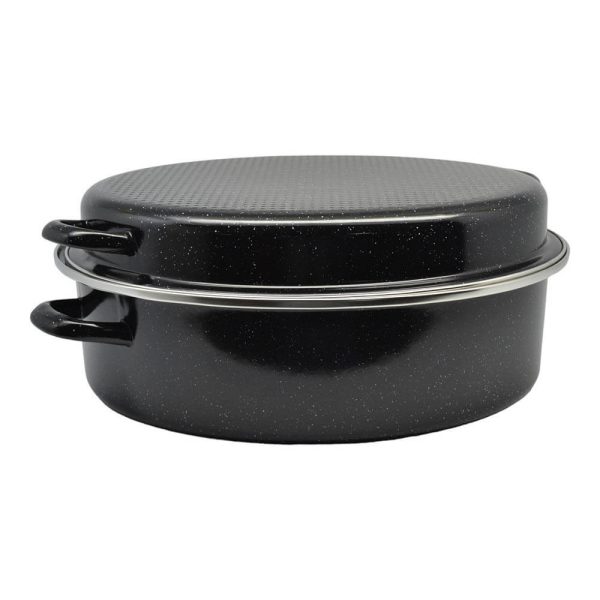 ΓΑΣΤΡΑ ΟΒΑΛ ΕΜΑΓΙΕ ΒΑΡΙΑ ΜΕ ΣΧΑΡΑ ΚΑΙ ΑΝΟΞΕΙΔΩΤΟ ΧΕΙΛΟΣ 38x29x14εκ. 832132