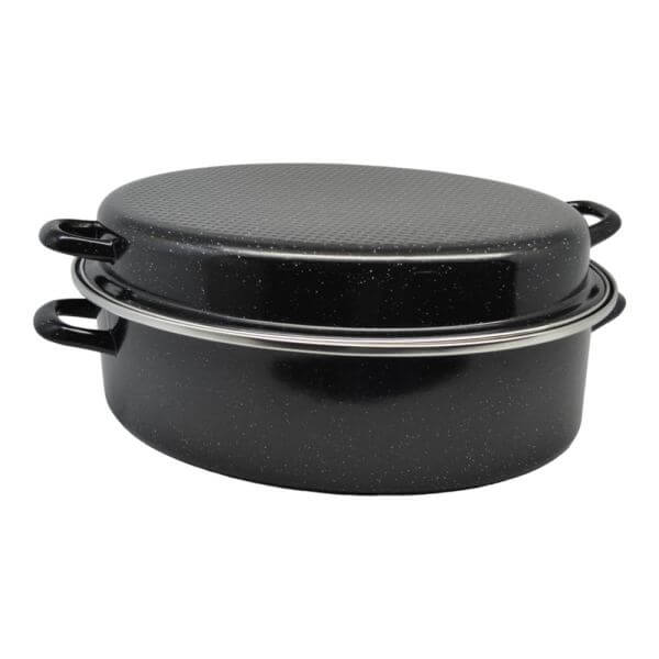 ΓΑΣΤΡΑ ΟΒΑΛ ΕΜΑΓΙΕ ΒΑΡΙΑ ΜΕ ΣΧΑΡΑ ΚΑΙ ΑΝΟΞΕΙΔΩΤΟ ΧΕΙΛΟΣ 42x32x16εκ. 832149